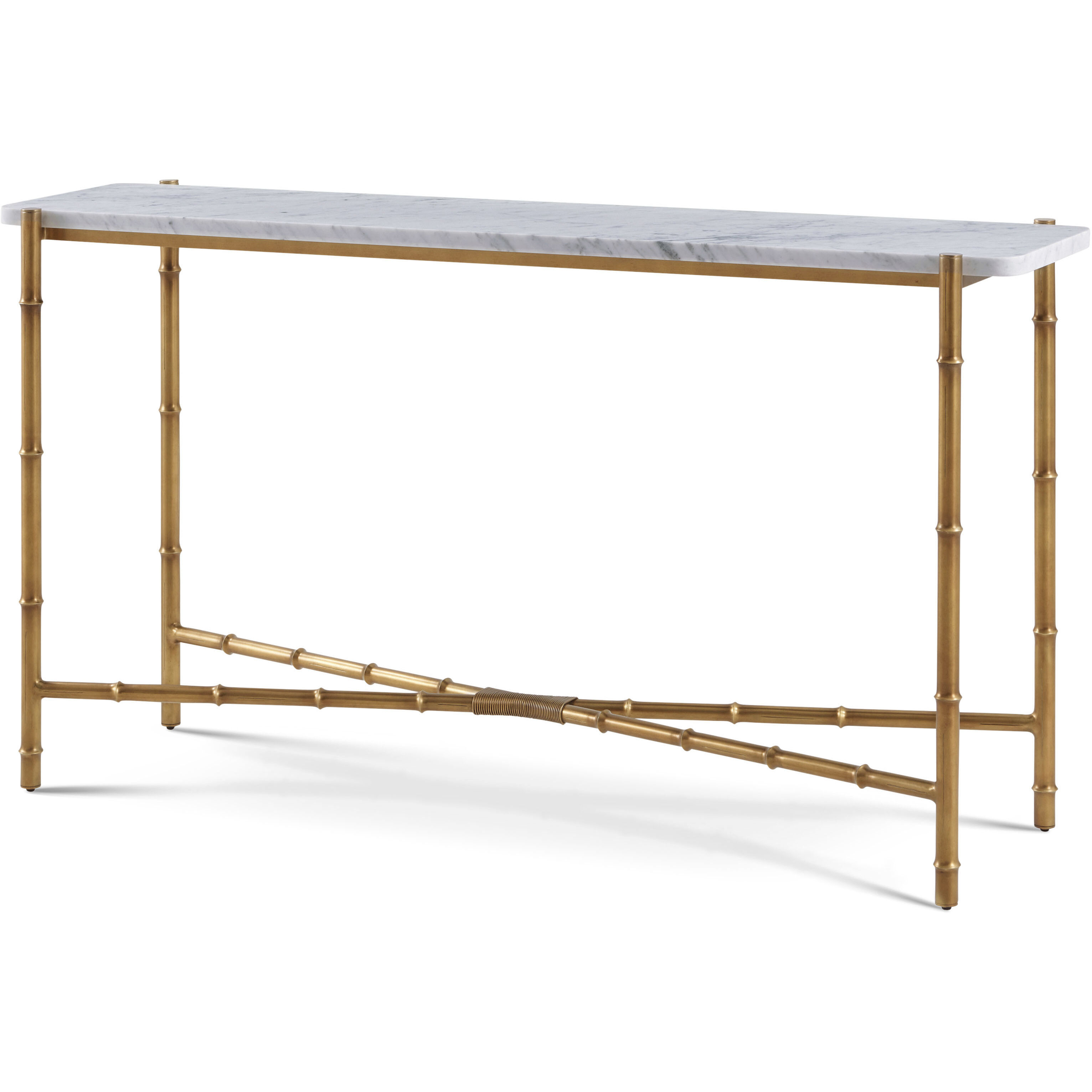 Kesden 60 X 16 inch Satin Brass Console Table