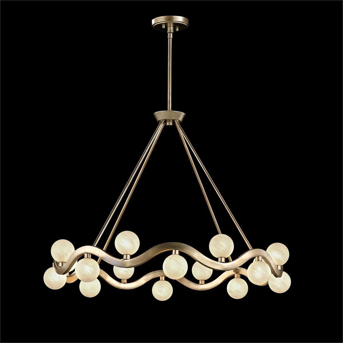 Cantus 16 Light 39 inch Champagne Silver Chandelier Ceiling Light