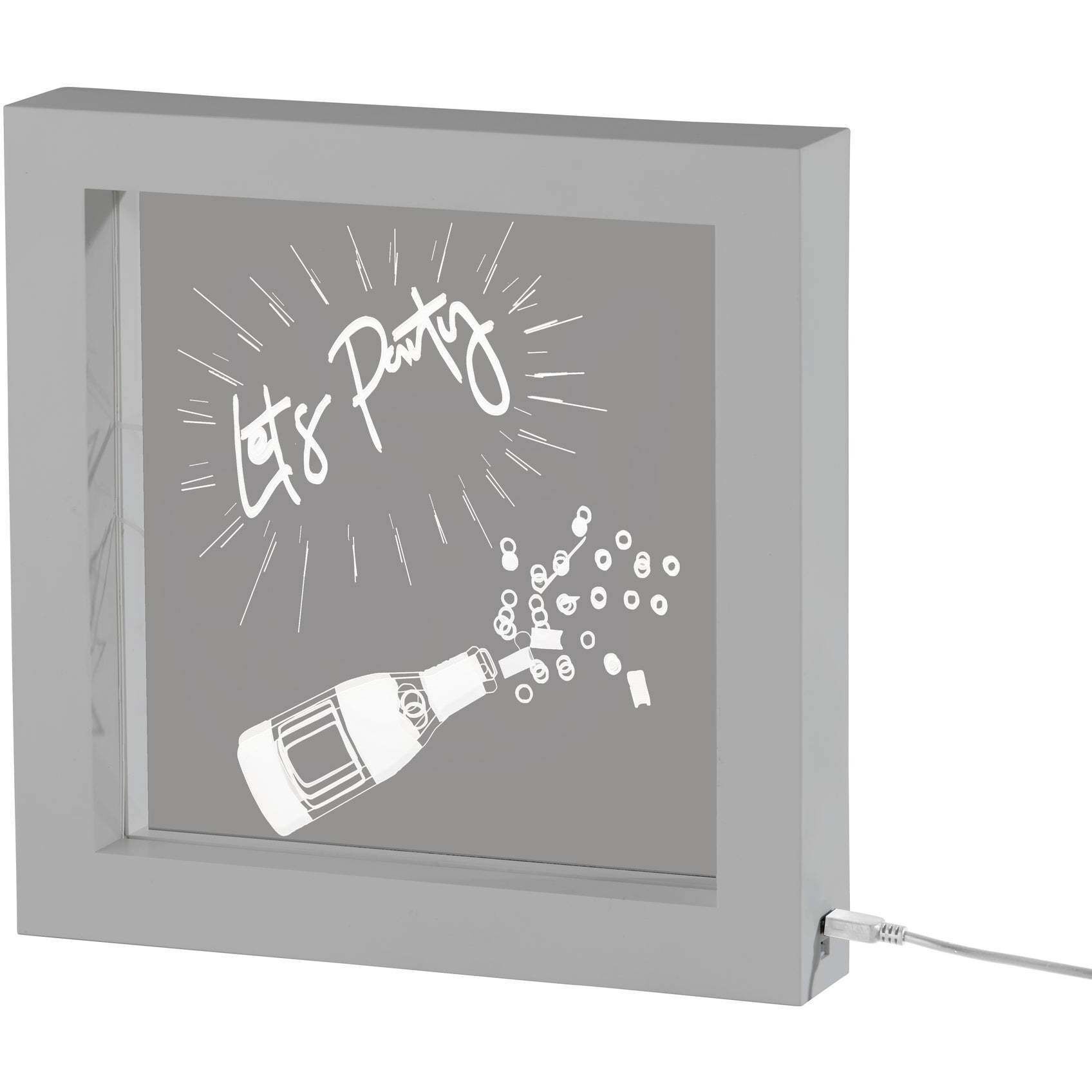 Lets Party Video 9 inch 0.3 watt Silver Light Box Portable Light, Simplee Adesso