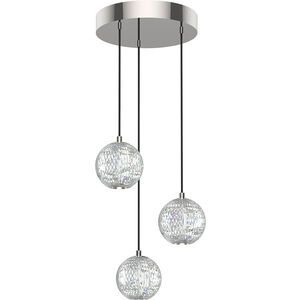 Marni LED 11.13 inch Polished Nickel Multi-Pendant Ceiling Light