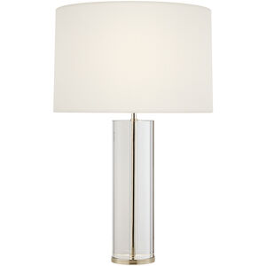 AERIN Lineham 29.5 inch 5.00 watt Crystal and Polished Nickel Cordless Table Lamp Portable Light