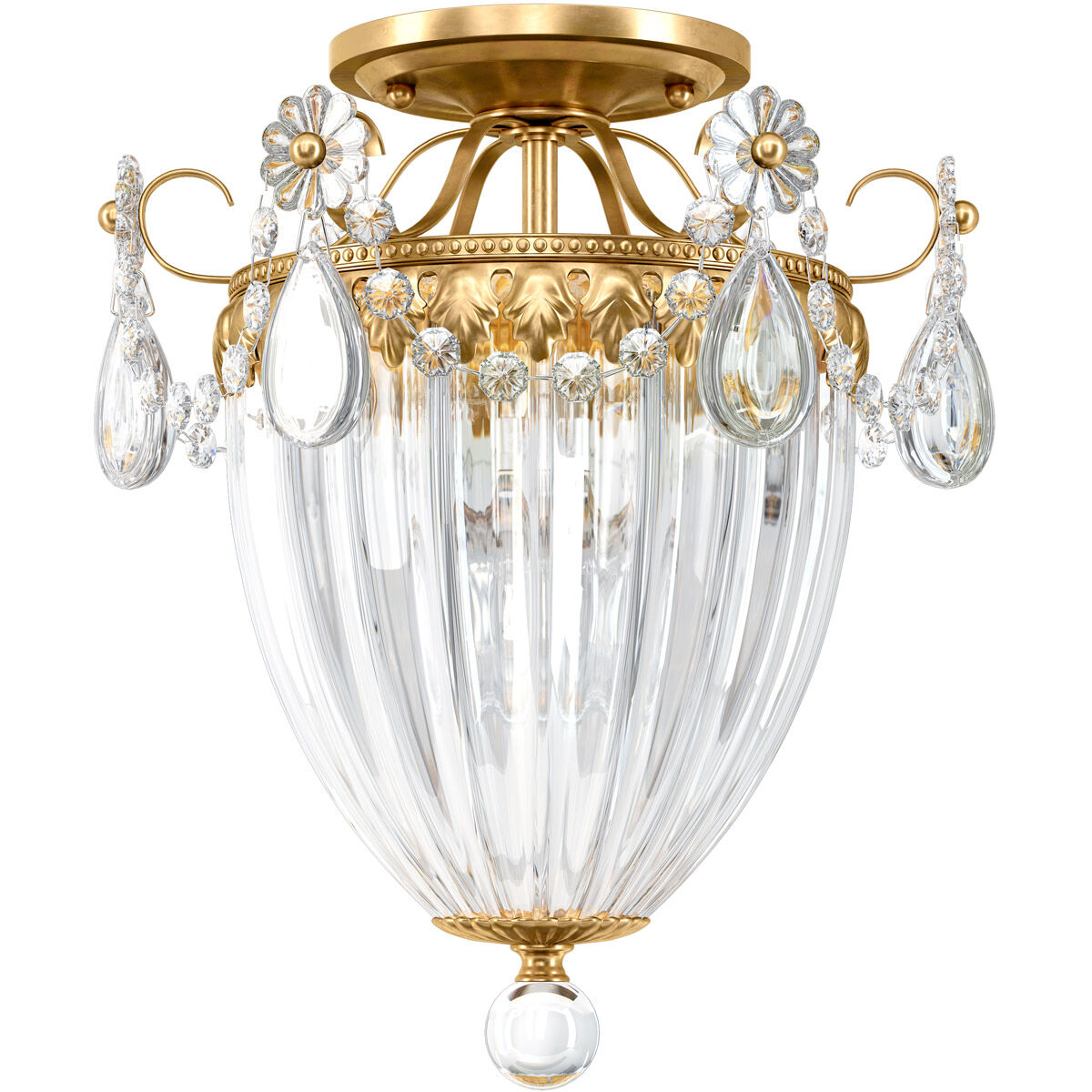 Bagatelle 3 Light 10.50 inch Semi-Flush Mount