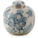 Lidded Bloom 9 X 8.5 inch Jar, Wide