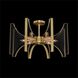 Genesis 8 Light Antique Brass Semi-Flush Mount Ceiling Light