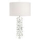 Leah 33 inch 150.00 watt Crystal and Nickel Table Lamp Portable Light