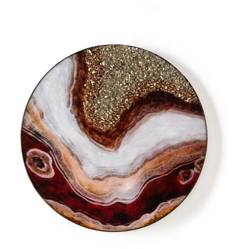 Crimson Ice III Accent Wall Decor