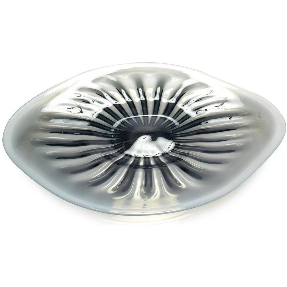 Rays Of Blue And White Blue and White Charger