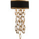 Leah 2 Light 12 inch Black Wall Sconce Wall Light