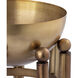 Piston Aged Brass Indoor Planter
