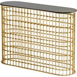 Kingdom 42 X 13 inch Antique Brass Console Table