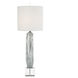 John-Richard Argentine Blue and Grey Buffet Lamp Portable Light JRL-10242 - Open Box