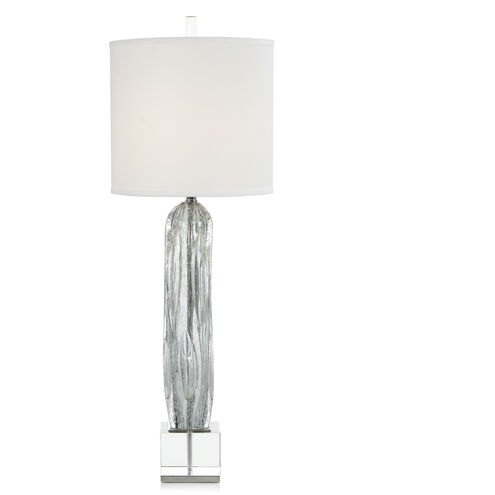 John-Richard Argentine Blue and Grey Buffet Lamp Portable Light JRL-10242 - Open Box