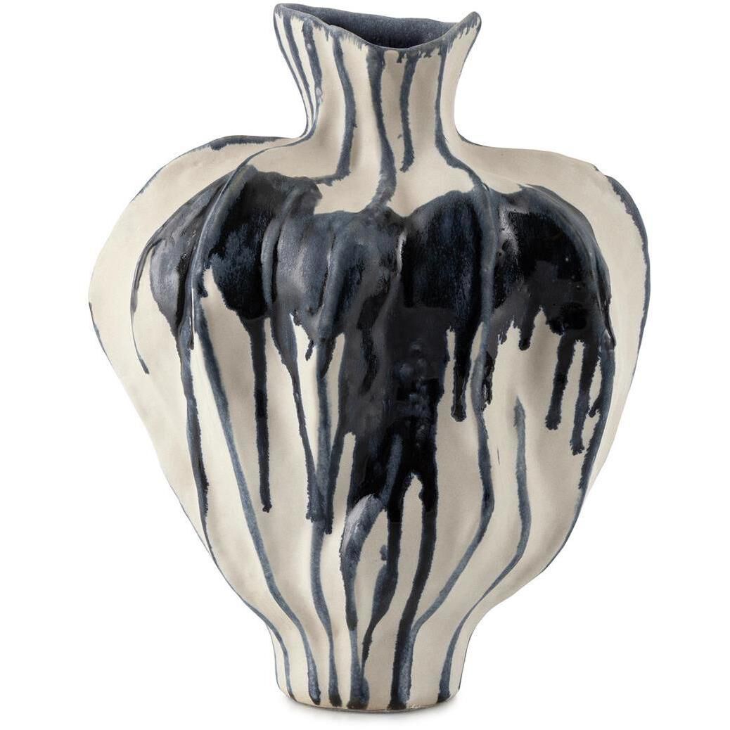 Inkblot 13.5 X 11 inch Vase