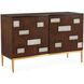 Tetra 56 X 20 inch Espresso with Gold Credenza, Two-Door