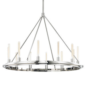 Chambers 12 Light 45 inch Polished Nickel Pendant Ceiling Light