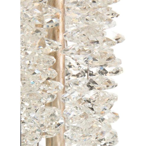 Cascading 73.5 inch 60.00 watt Antique Silver and White Floor Lamp Portable Light