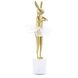 Ballerina Bunny 16 X 6.5 inch Sculpture, on Marble Base, I