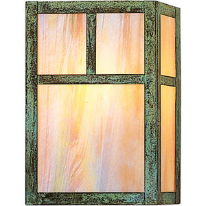 Mission 1 Light 7 inch Raw Copper Wall Mount Wall Light in Frosted