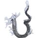 Glass Dragon 14.5 X 14 inch Sculpture, Blue