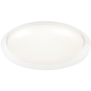 Aurora 1 Light 15.75 inch Matte White Flush Mount Ceiling Light