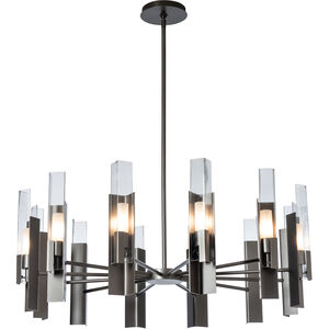 Summit 12 Light 40.2 inch Vintage Platinum Pendant Ceiling Light in Frosted