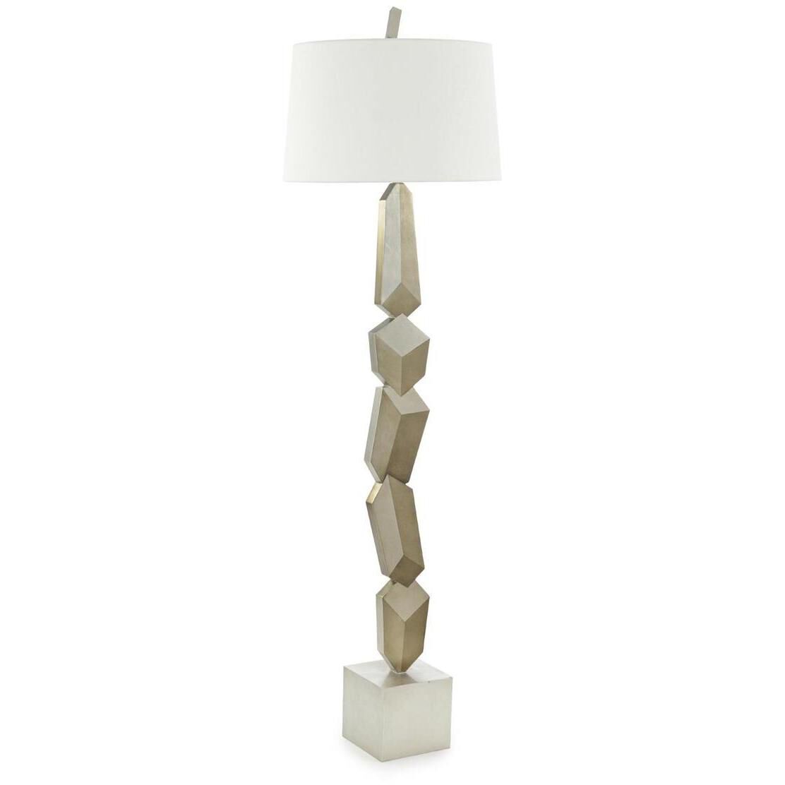 Trompe-L'Oeil Silver Floor Lamp Portable Light