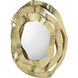 Ripple Brass Wall Mirror