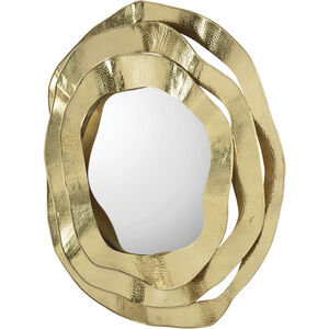 Ripple Brass Wall Mirror