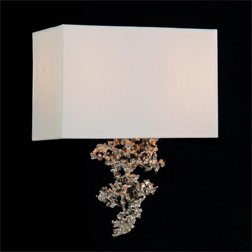 Organic Opulence 2 Light 13 inch Polished Nickel Wall Sconce Wall Light