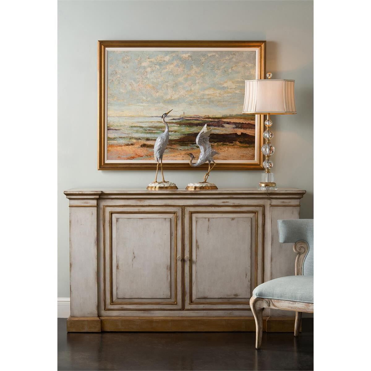 Briolette 35.5 inch 150.00 watt Clear and Brass Table Lamp Portable Light