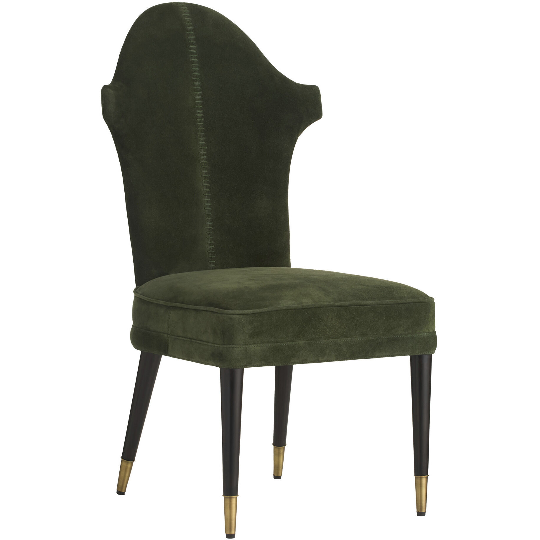 Lincoln Forest and Ebony with Antique Brass Dining Chair