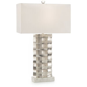 Leah Polished Nickel Table Lamp Portable Light