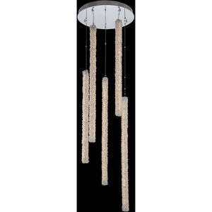Lina LED 24 inch Polished Chrome Foyer Pendant Ceiling Light