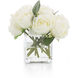 Leah White Decorative Flowers