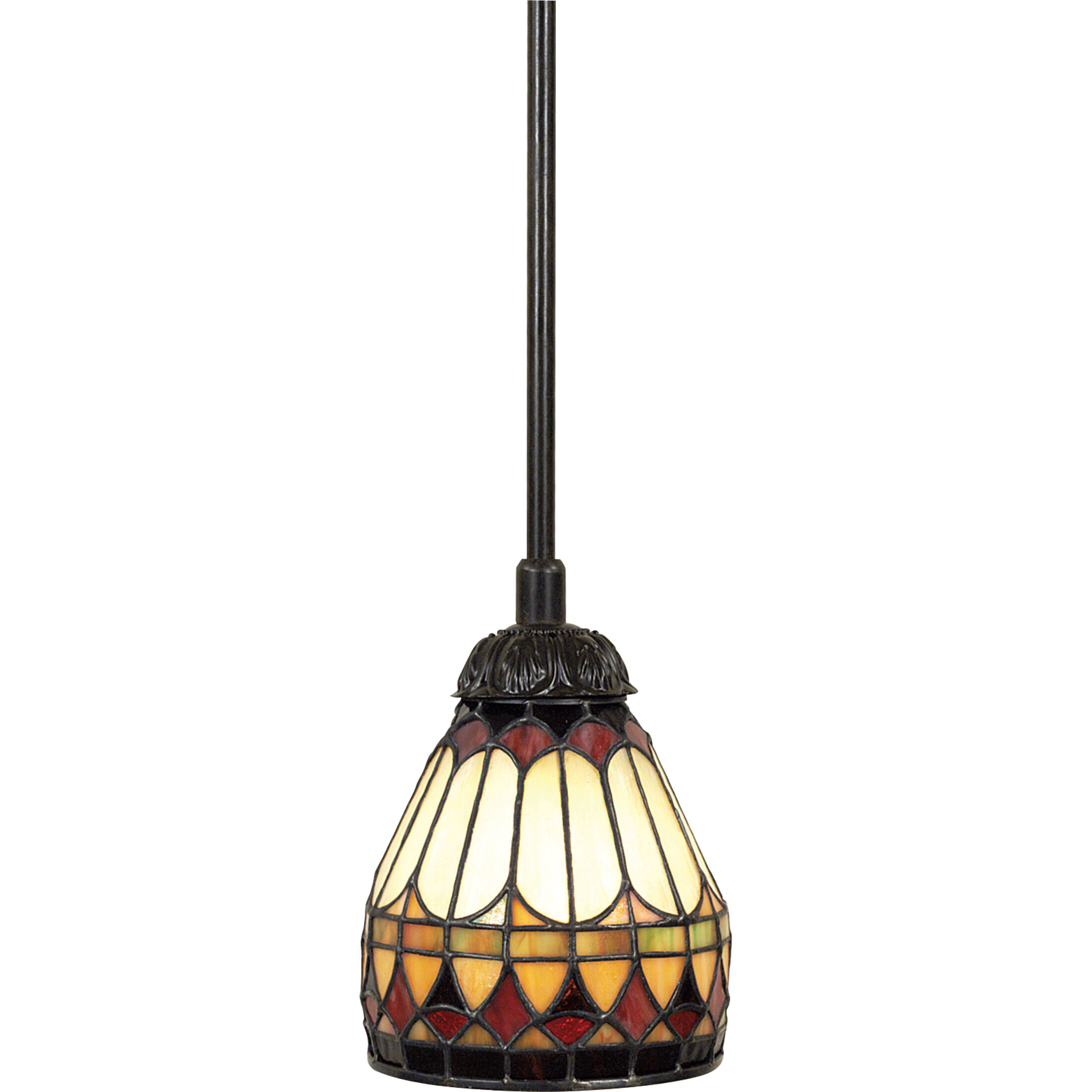 West End 1 Light 6 inch Vintage Bronze Mini Pendant Ceiling Light, Naturals