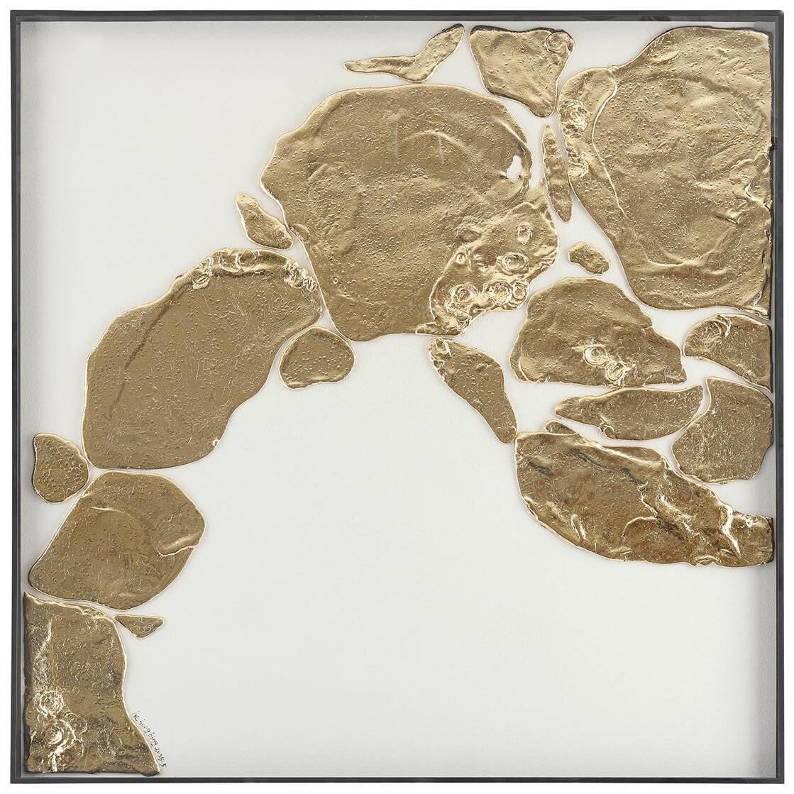 He Hongbing's Auric Drift 43.5 X 43.5 inch Oils and Original Art