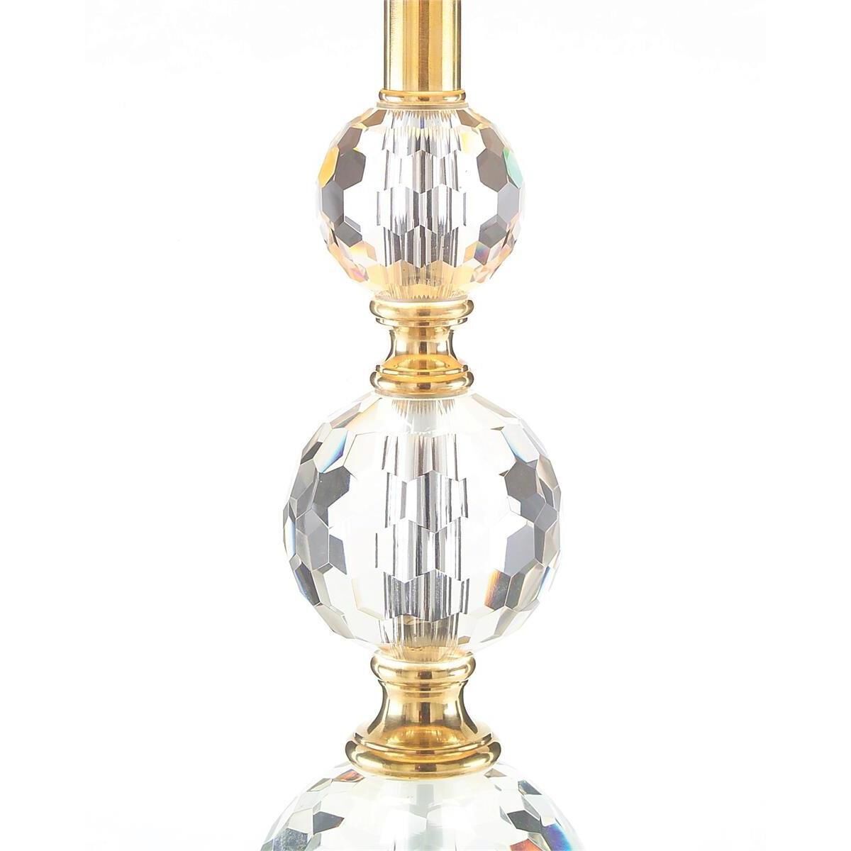 Briolette 35.5 inch 150.00 watt Clear and Brass Table Lamp Portable Light