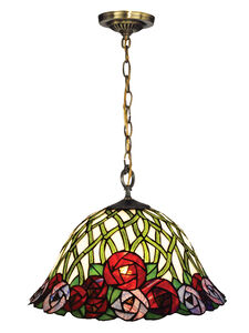 Misty 1 Light 16 inch Tiffany Bronze Pendant Ceiling Light