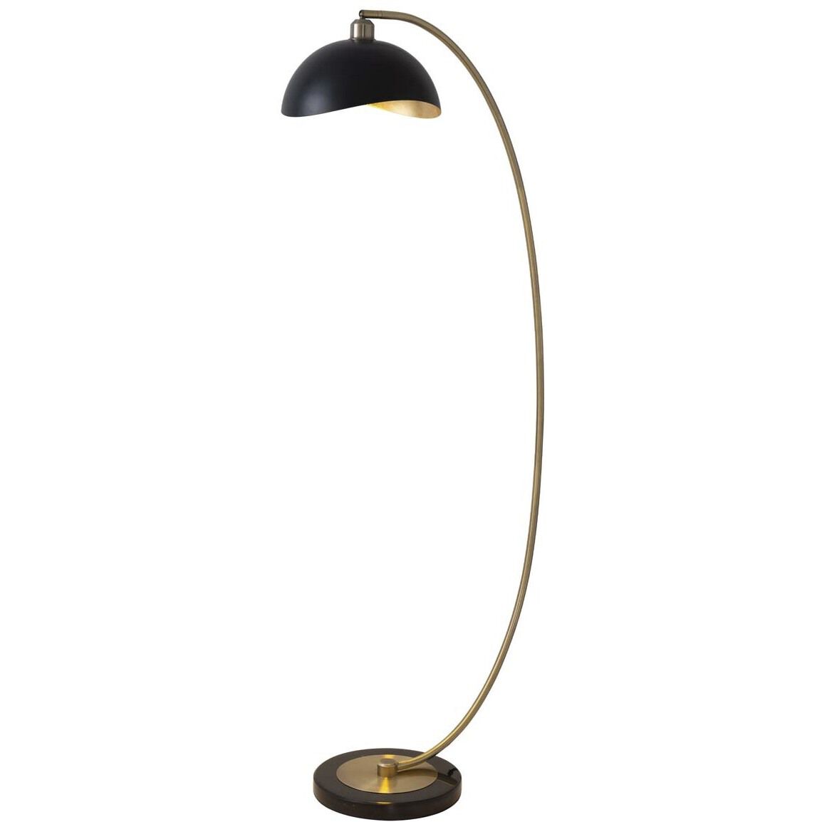 Luna Bella 60 inch 100.00 watt Weathered Brass and Black Arc Floor Lamp Portable Light