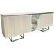 Terra 94.5 X 18.25 inch White Credenza, Four-Door