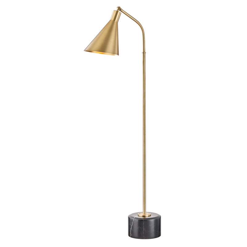 Stanton 54 inch 60 watt Aged Brass Floor Lamp Portable Light