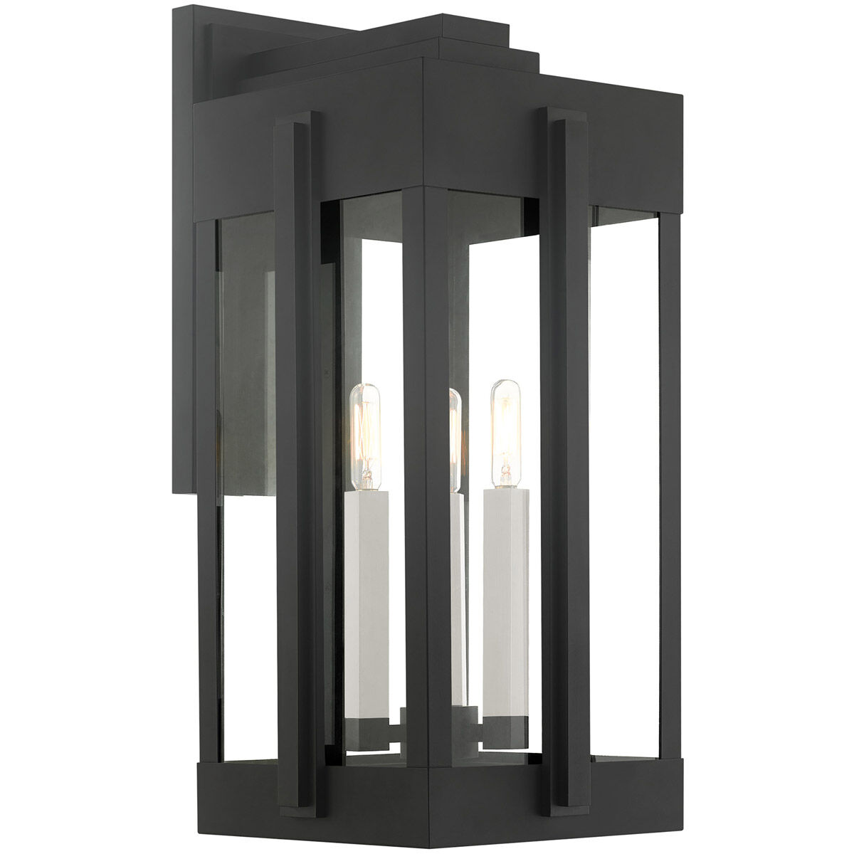 Lexington 3 Light 23 inch Black Outdoor Wall Lantern