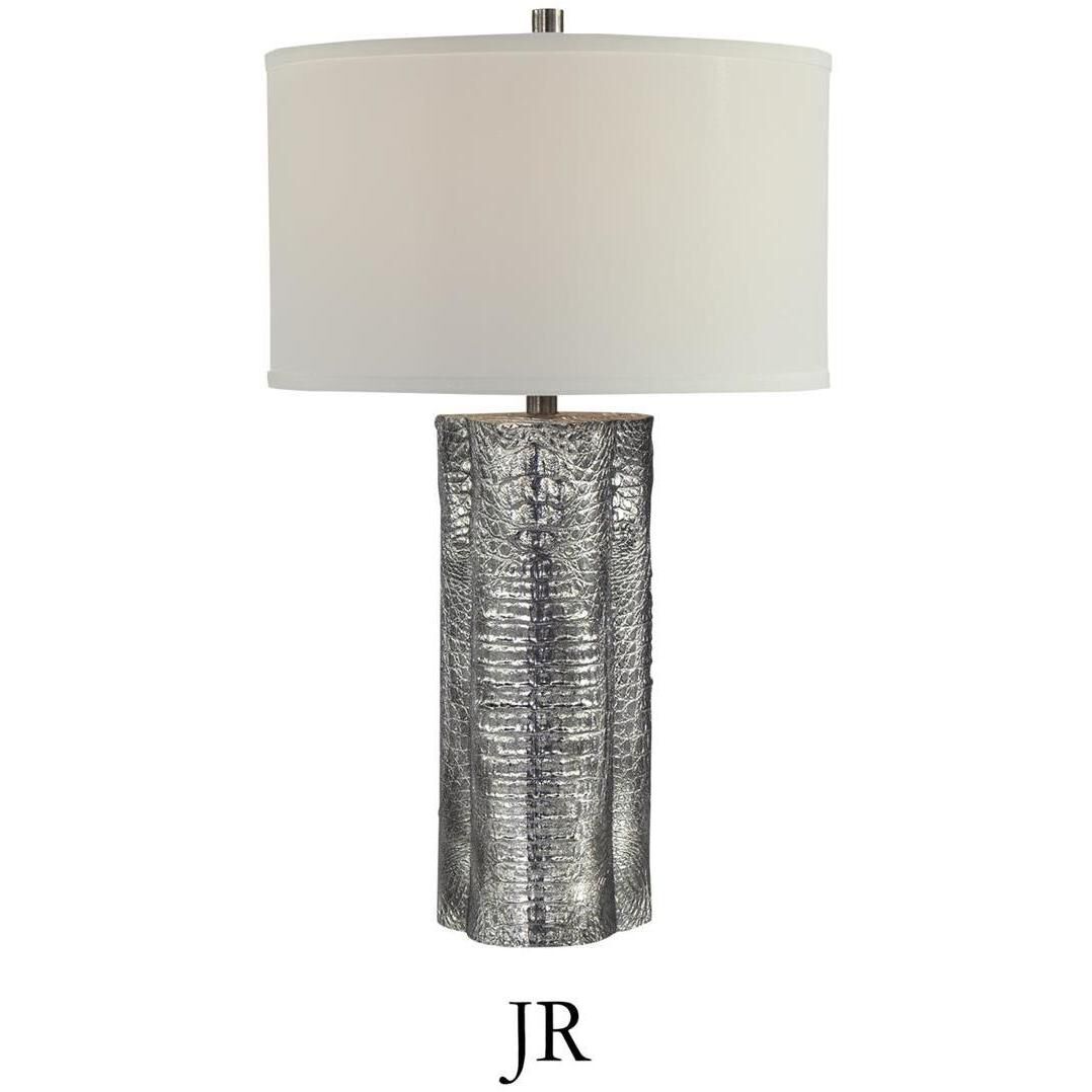 Cirro 28 inch Nickel Table Lamp Portable Light