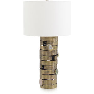Manchette 30 inch 150.00 watt Antiqued Table Lamp Portable Light