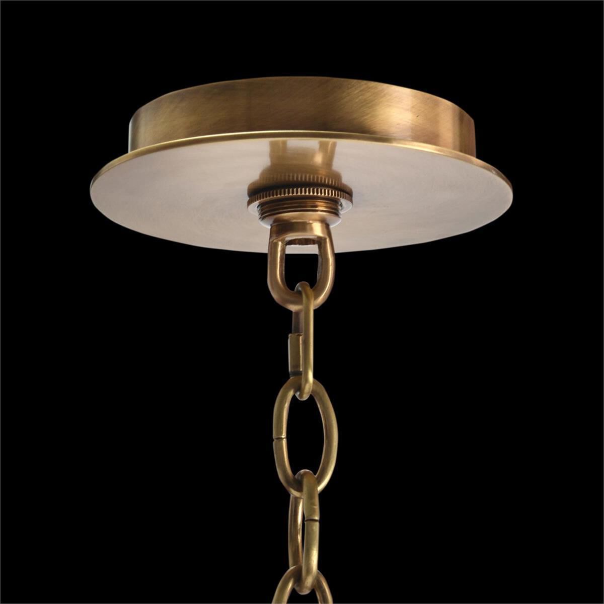 Acrylic 6 Light Acrylic And Brass Chandelier Ceiling Light