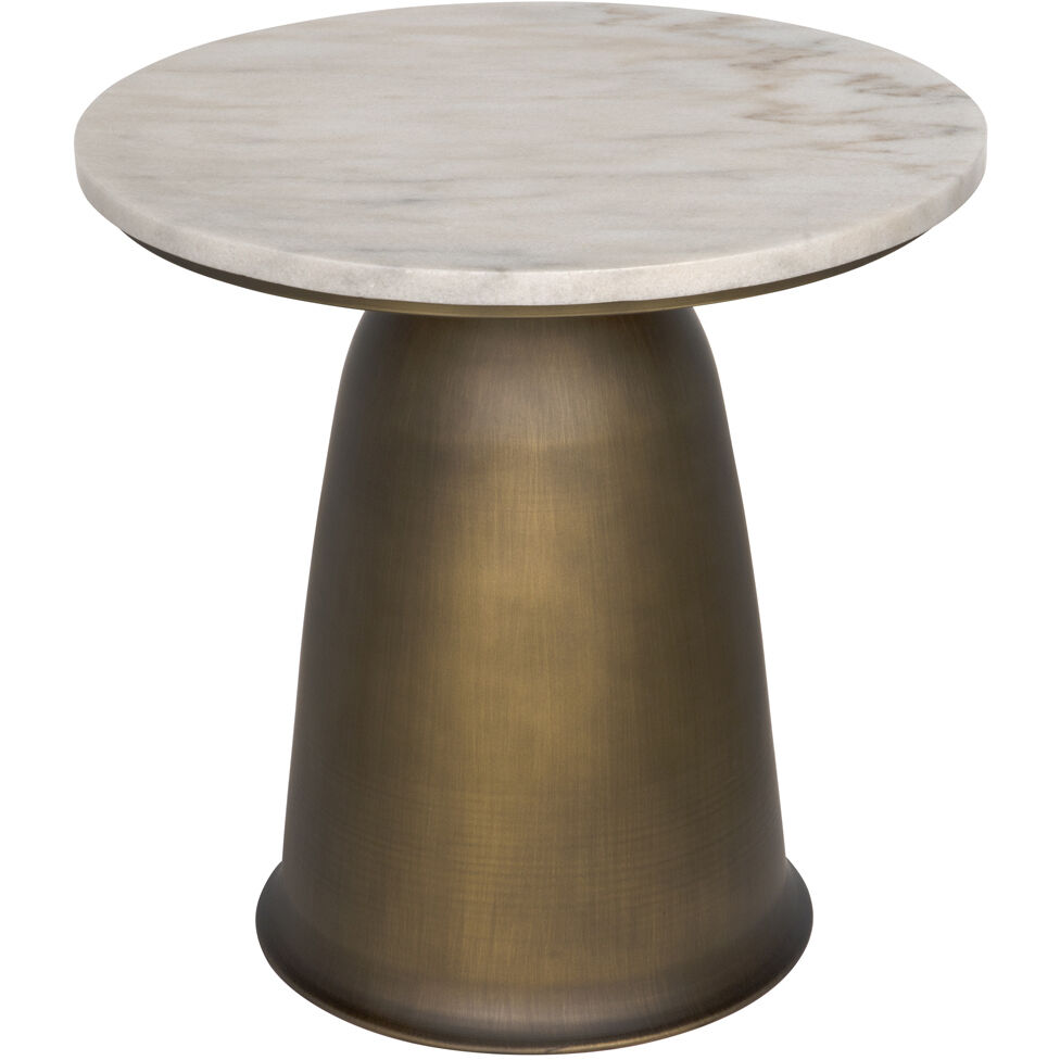 Aiden 18 X 18 inch Aged Brass Side Table