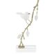 Porcelain Bird 16 X 7.5 inch Sculpture, on Pine Branch, I