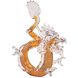 Glass Dragon 14.5 X 12 inch Sculpture, Large