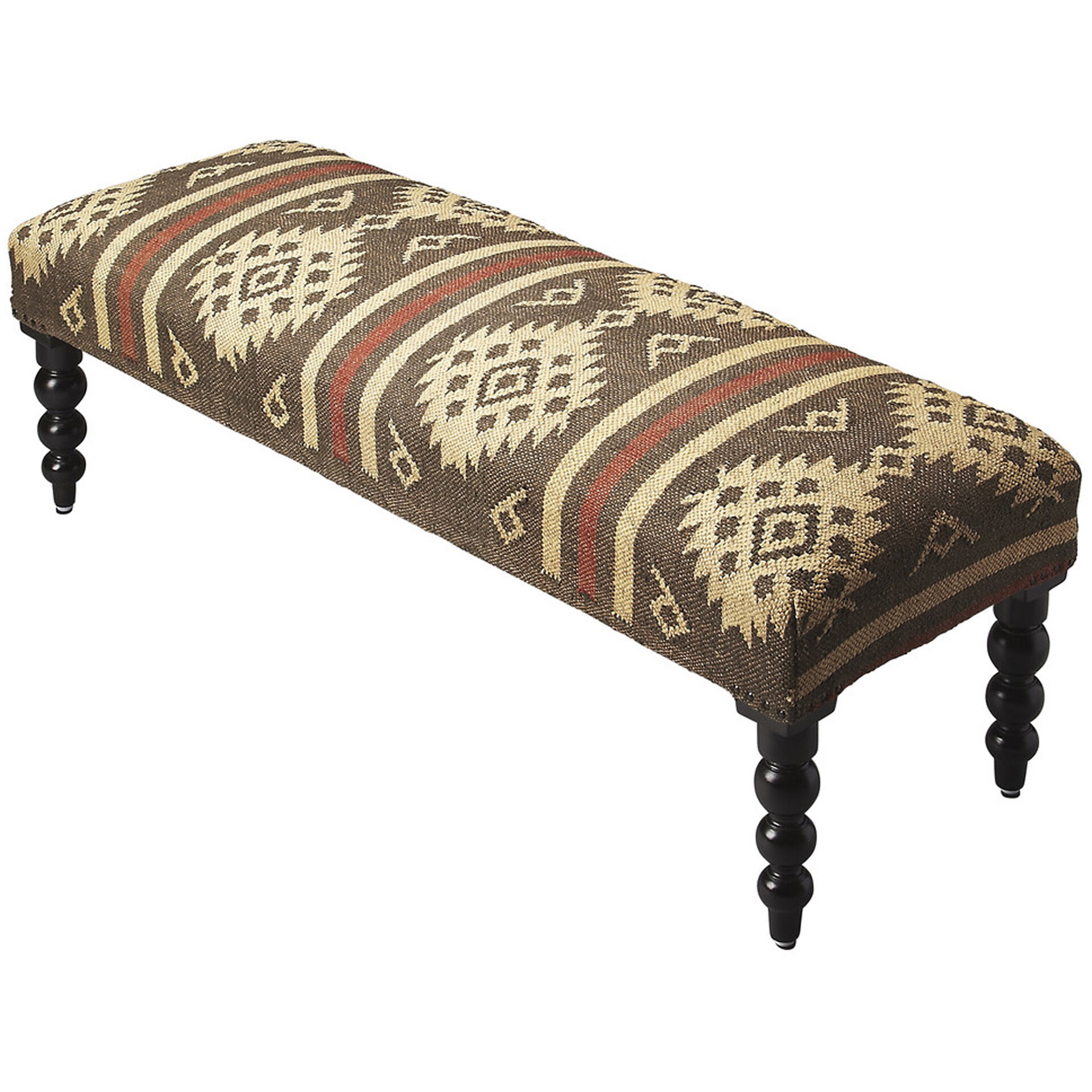 Accent Seating Navajo Jute Taos Bench
