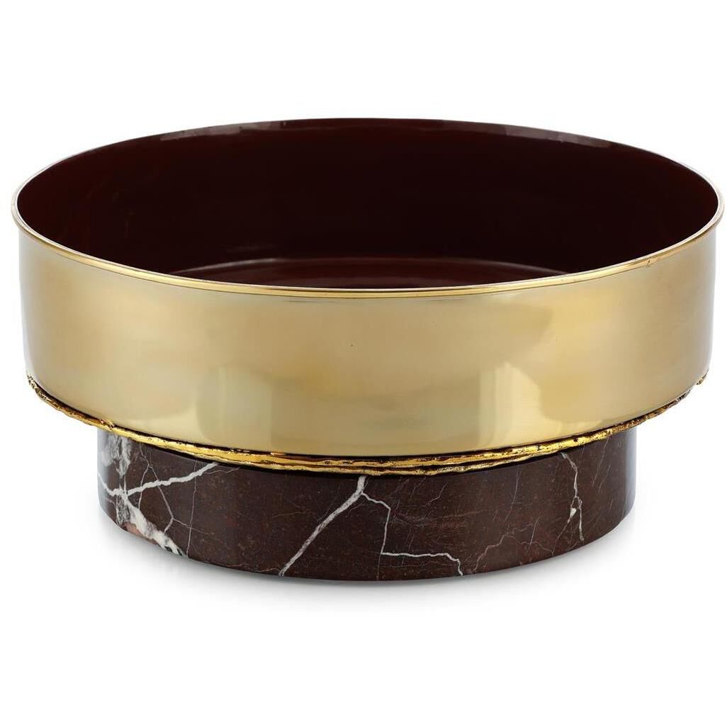 Medea 14.5 X 6.5 inch Bowl in Gold, Large
